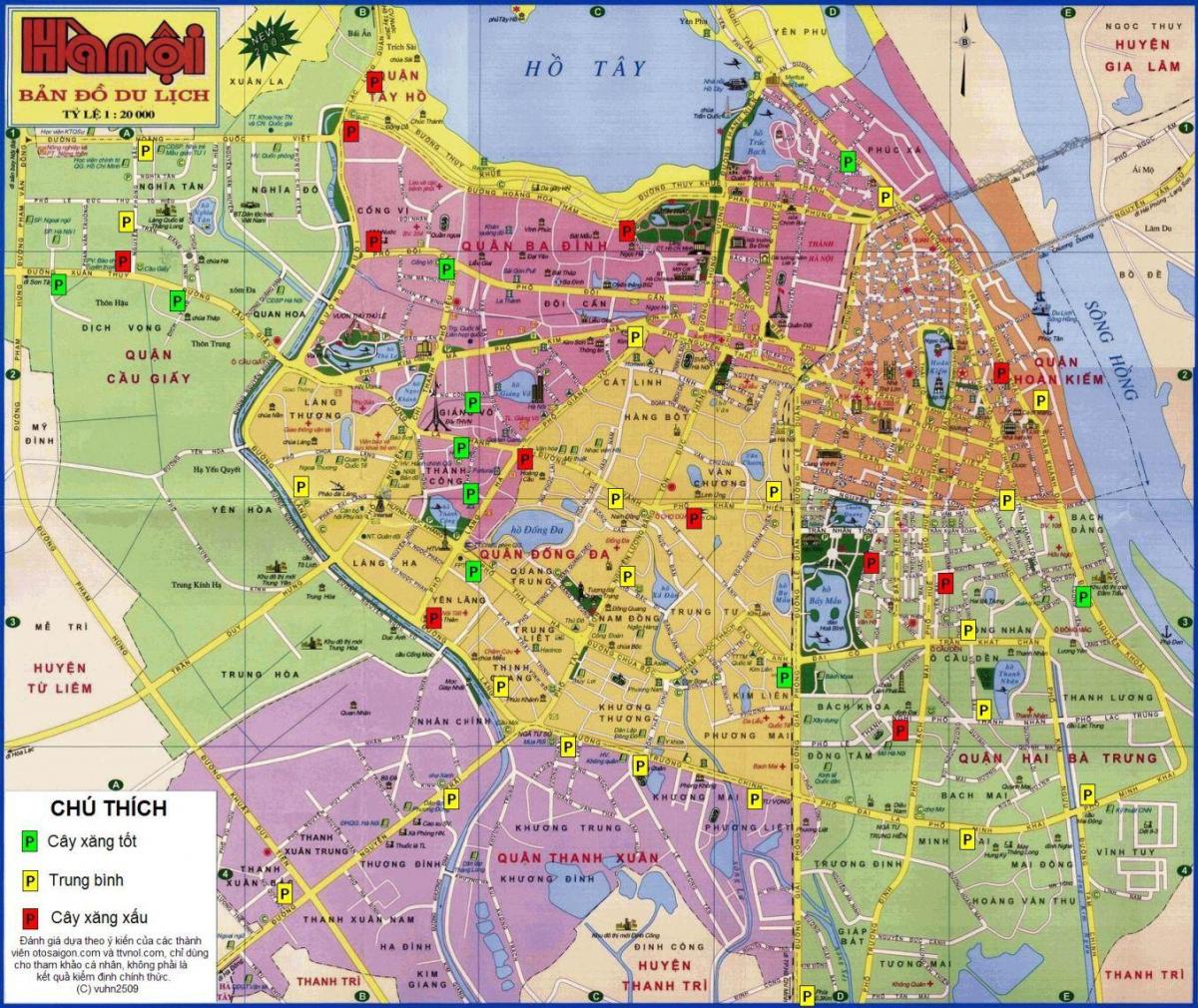 hanoi en el mapa