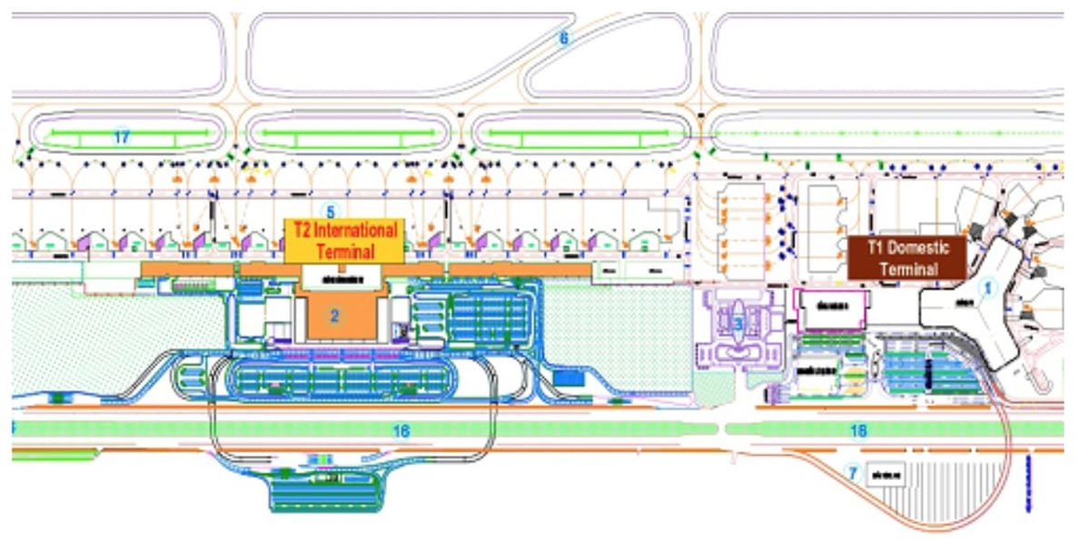 hanoi terminal de l'aeroport mapa