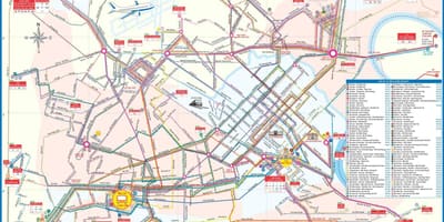 Mapa de la ciutat de hanoi, vietnam