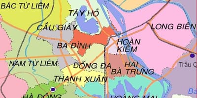 Mapa de ha dong districte de hanoi