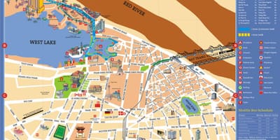 Hanoi atraccions turístiques mapa