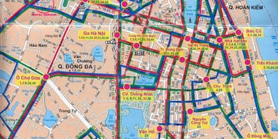 Mapa de hanoi bus 17 ruta