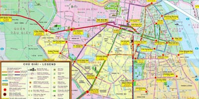 Mapa de hanoi transport públic