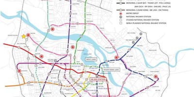 Mapa de hanoi metro